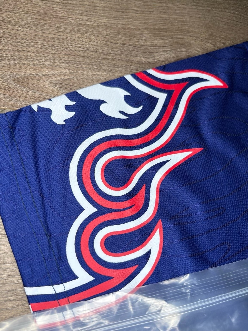 Bape SIZE L Blue '93 Graphic Jersey with Yellow Lettering - Picture 5 of 5
